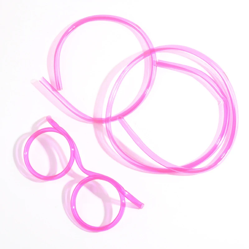 Funny Soft Plastic Curly Loop Straw Unique Flexible Drinking Tube Kids Party Bar Accessories Beer Colorful Homebrew