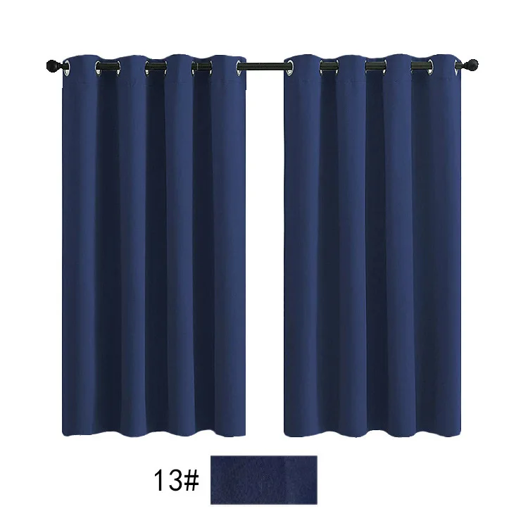 Factory Wholesale Classic Plain Grommet Curtain for Living Room Bulk Sale in Stock Mixed Patterns Blackout Curtain for Bedroom