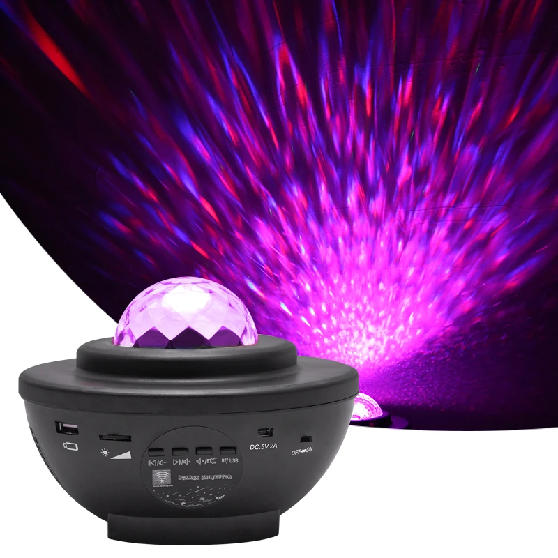 Nebula Starry Sky Projector Night Light USB Star Music LED Light Timer Led Moon Lamp With Remoter For Room Decoration Gift