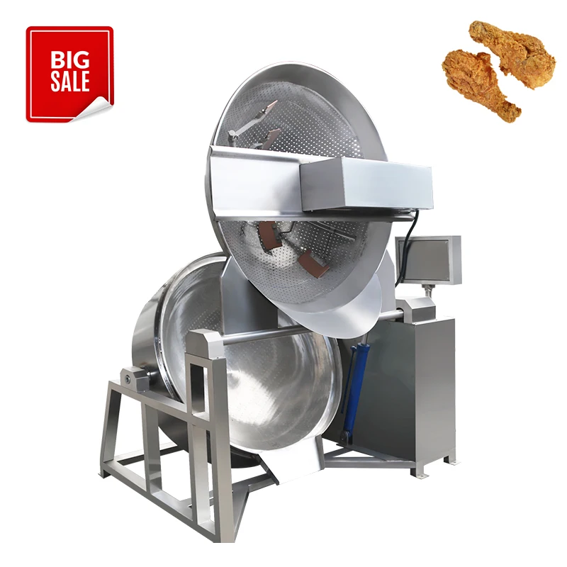 Industrial Commercial Automatic Sauce Frying Machine Cooker Mixer Stainless Steel Jacketed Cooking Pot With stirrer