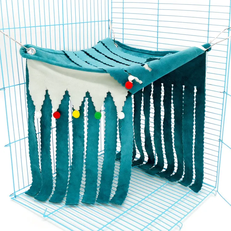 Small Animal Hamster Tent Hammock Guinea Pig Hideout Corner Pet Cage Accessories Nest Bed for Guinea Pig Chinchilla Ferret