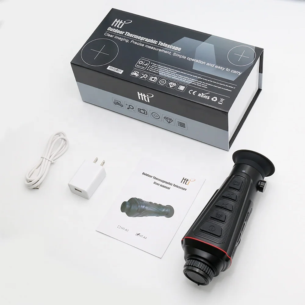 HTI A12 Day Night Handheld Thermal Vision Hunting Camera Guide Scope Portable Thermal Imaging Monocular For Hunting