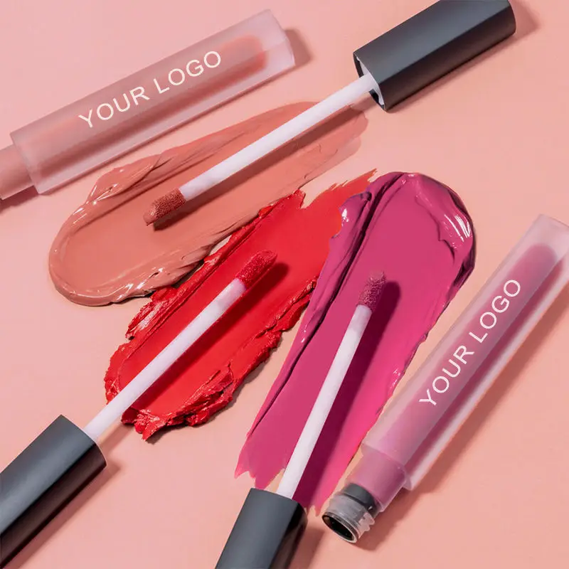 Wholesale velvet stay lip paint high pigment custom best seller professional private label vegan matte liquid lipstick