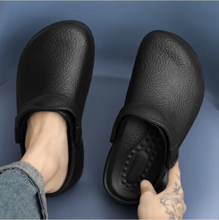 Wear-resistant Non-slip Safety Protection Nurse Chef Clog Kickers Shoes Medical Nurses Safety Shoes Without Lace