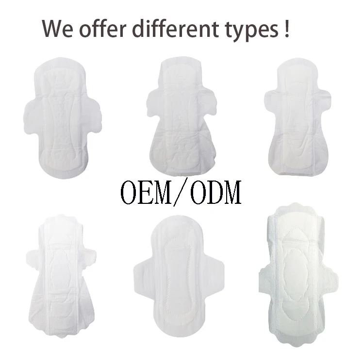Prevent side leakage, safe and reliable use high quality biodegradable cheap organic super free sample female sanitary napkin