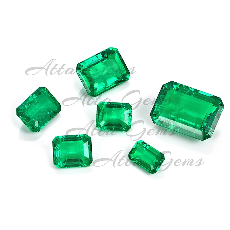 Synthetic Stone Prices 7*5mm 0.8 Carat Emerald Price Per Carat Lab Grown Colombian Emerald
