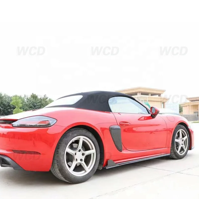 Carbon fiber side Air vents cover trim Intake for Porsche 718 Cayman Boxster 2016-2020 Car parts