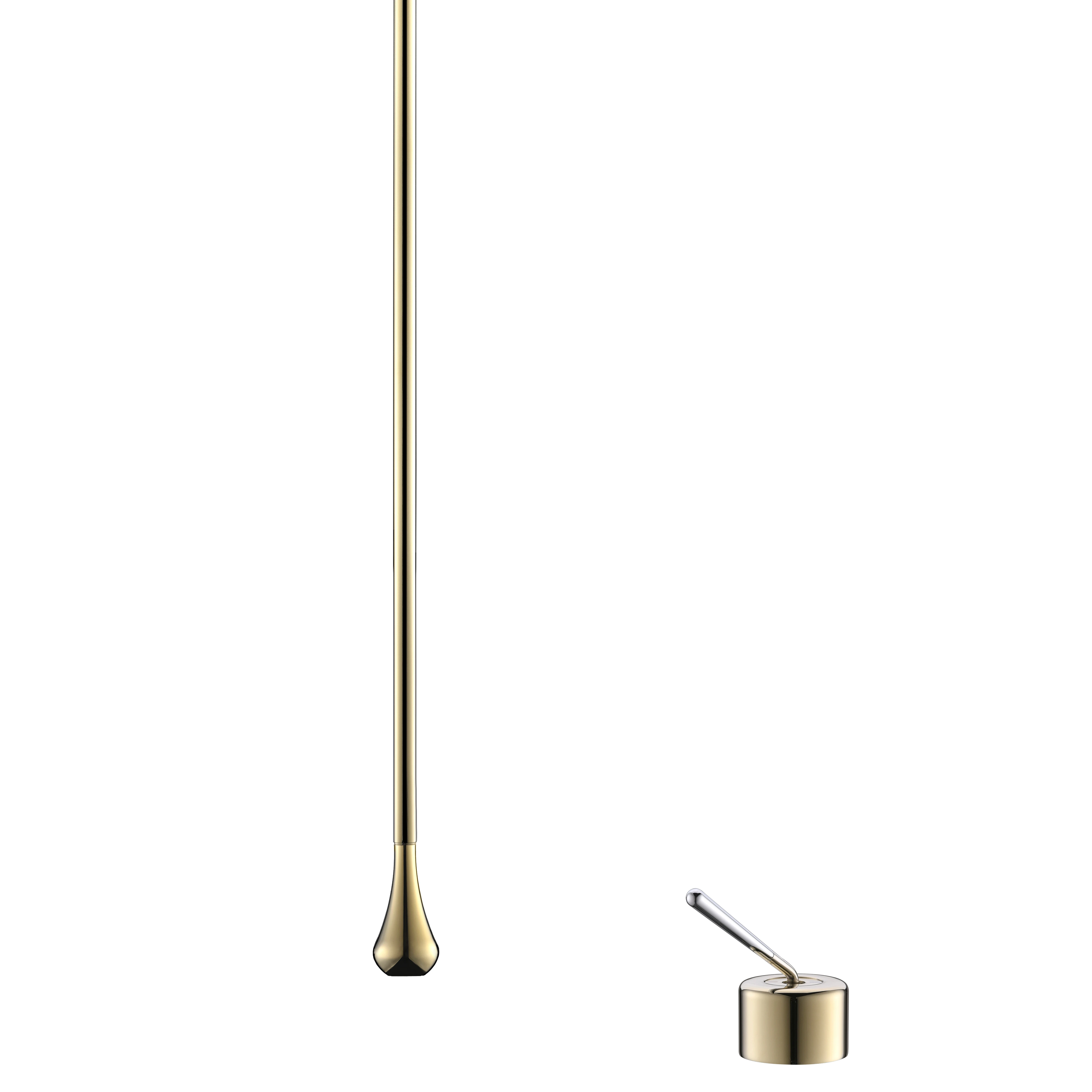 Chrome Brushed Gold Rose Matte Black Finished Luxury Design Ceiling Faucet Brass Taps Mixers Bathroom