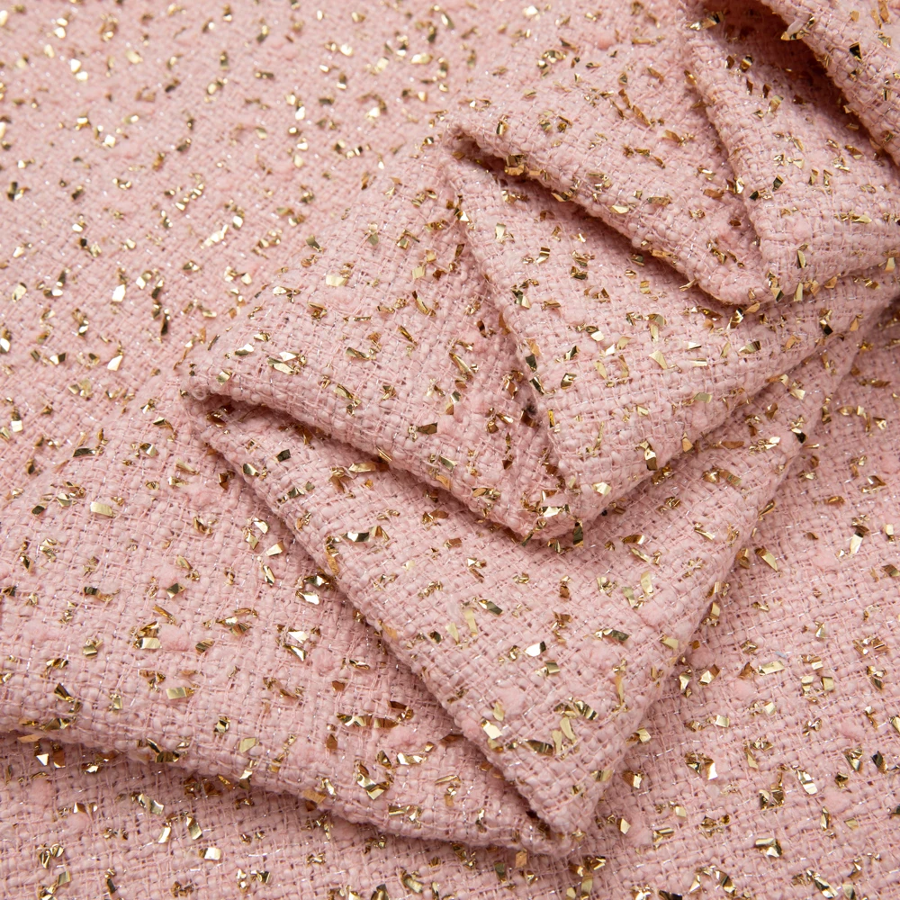 2021 The new product manufacture hot sale 100% Polyester tweed fabric for coats