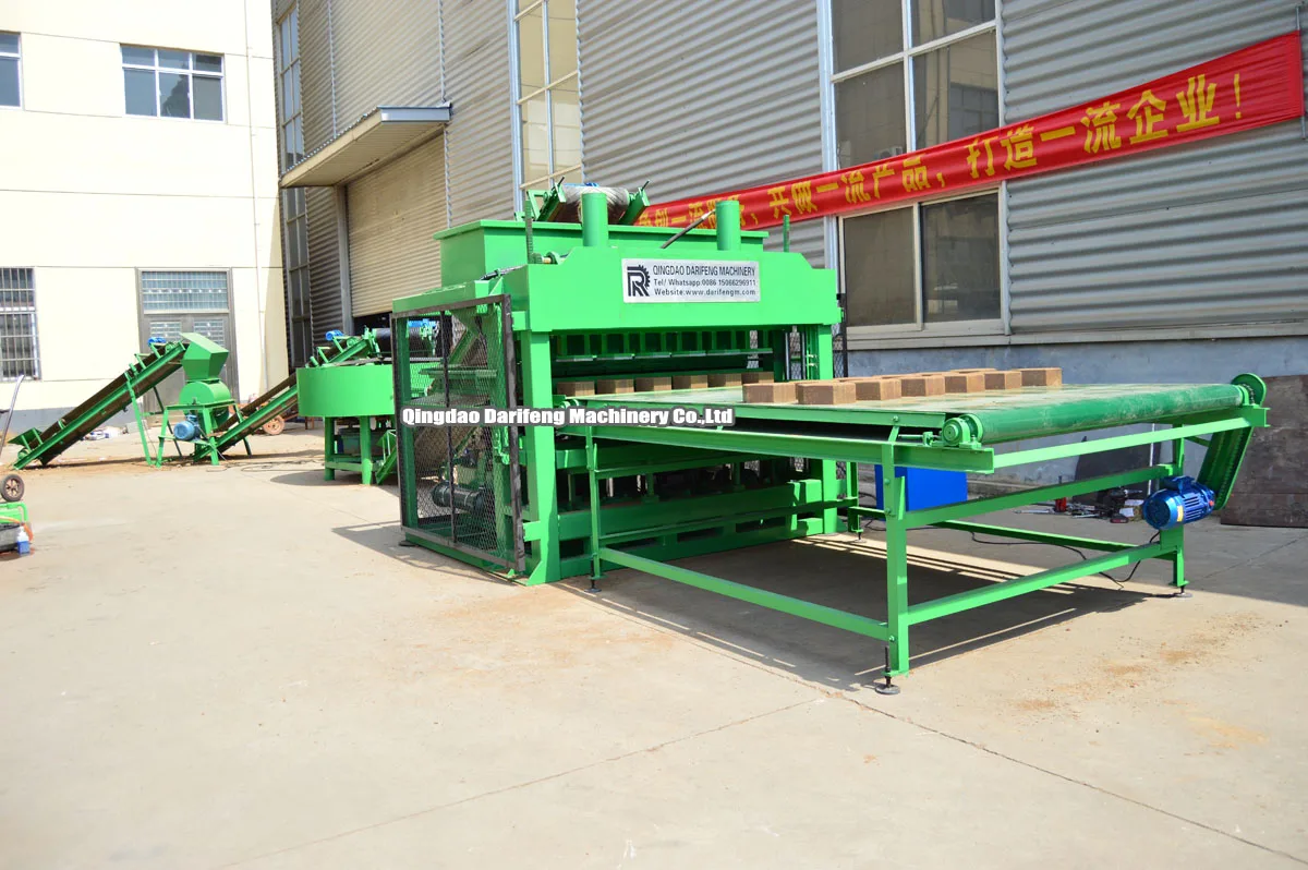 Darifeng brick machine price DF10-10 compressed and stabilized earth brick machine fully automatic clay bricks making machine