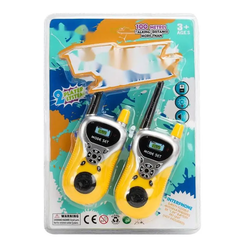 Cartoon Walkie Talkies For Toddlers Kids Pretend Toys Children Outdoor Adventure Walkie Talkie Toy