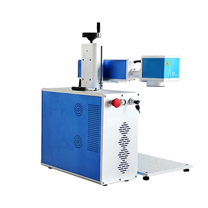 20w 30w 50w 60w 80w 100w cheap fiber laser marking machine with rotary stainless steel color marking