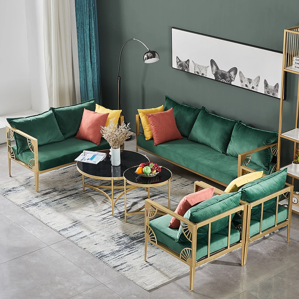 2021 Hot Selling Garden Patio Powder Coated Aluminium Rope Sofa Set With Cushion Leather Sectional Sofa