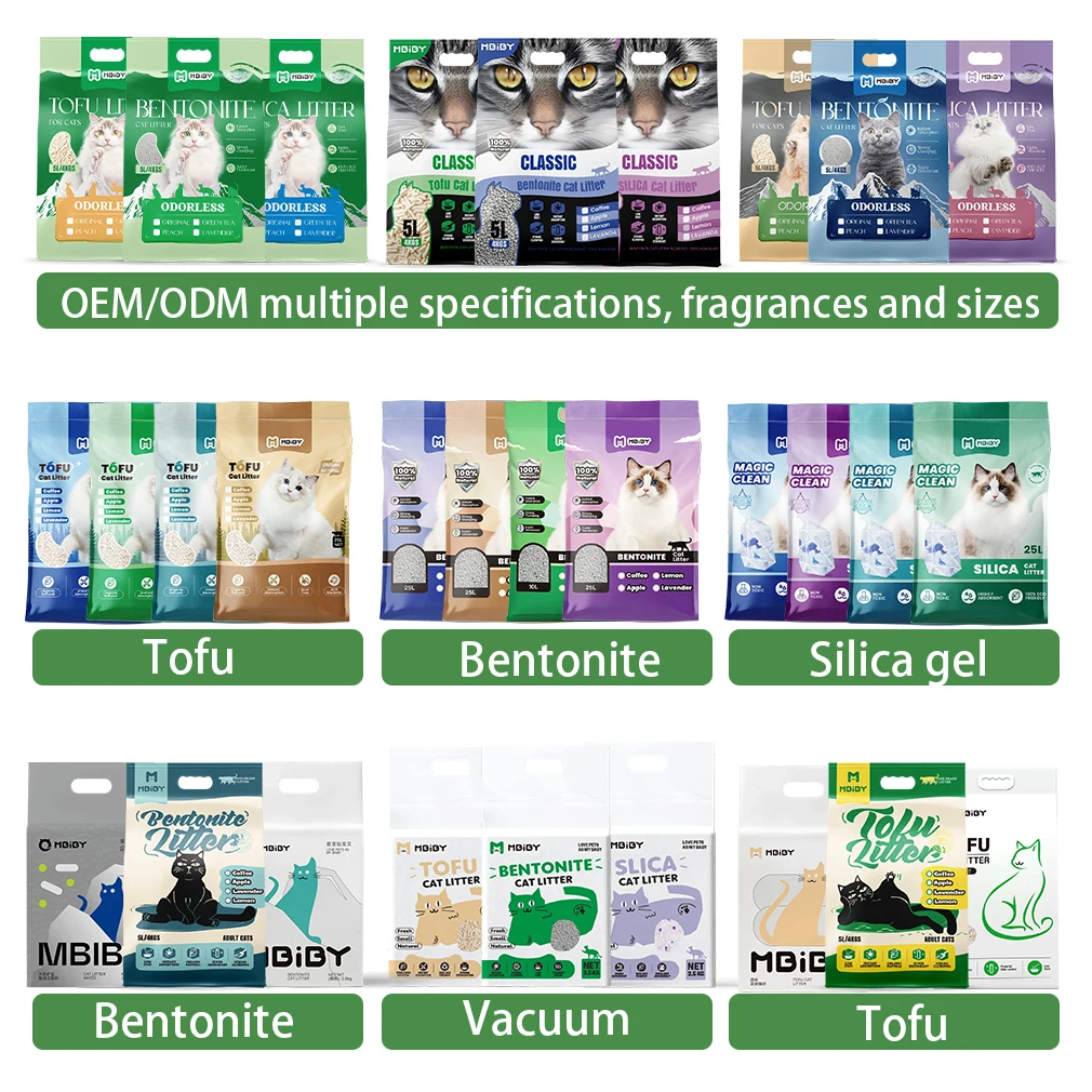 Free Samples Cat Sand China Factory Price OEM Eco-Friendly Broken Mineral Bentonite Cat Litter