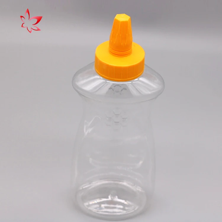 Custom 200ml 350ml Pet Plastic Sauce Ketchup Honey Mustard Packaging Squeeze Bottle With Sharp-mouth Cap