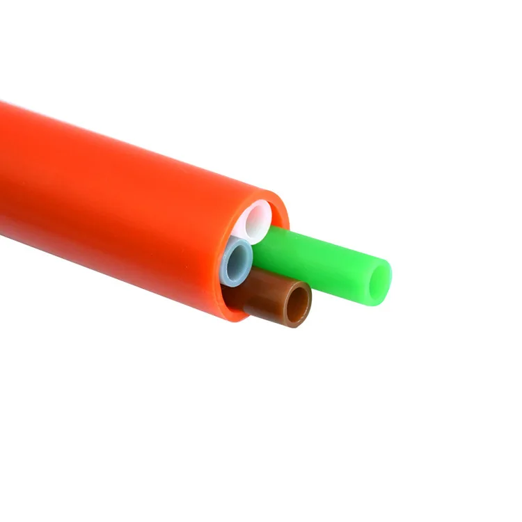 Free Sample HDPE Combined Tube Bundled Micro Duct 7 ways 10/8mm PE Sheath 1.7mm Direct Install