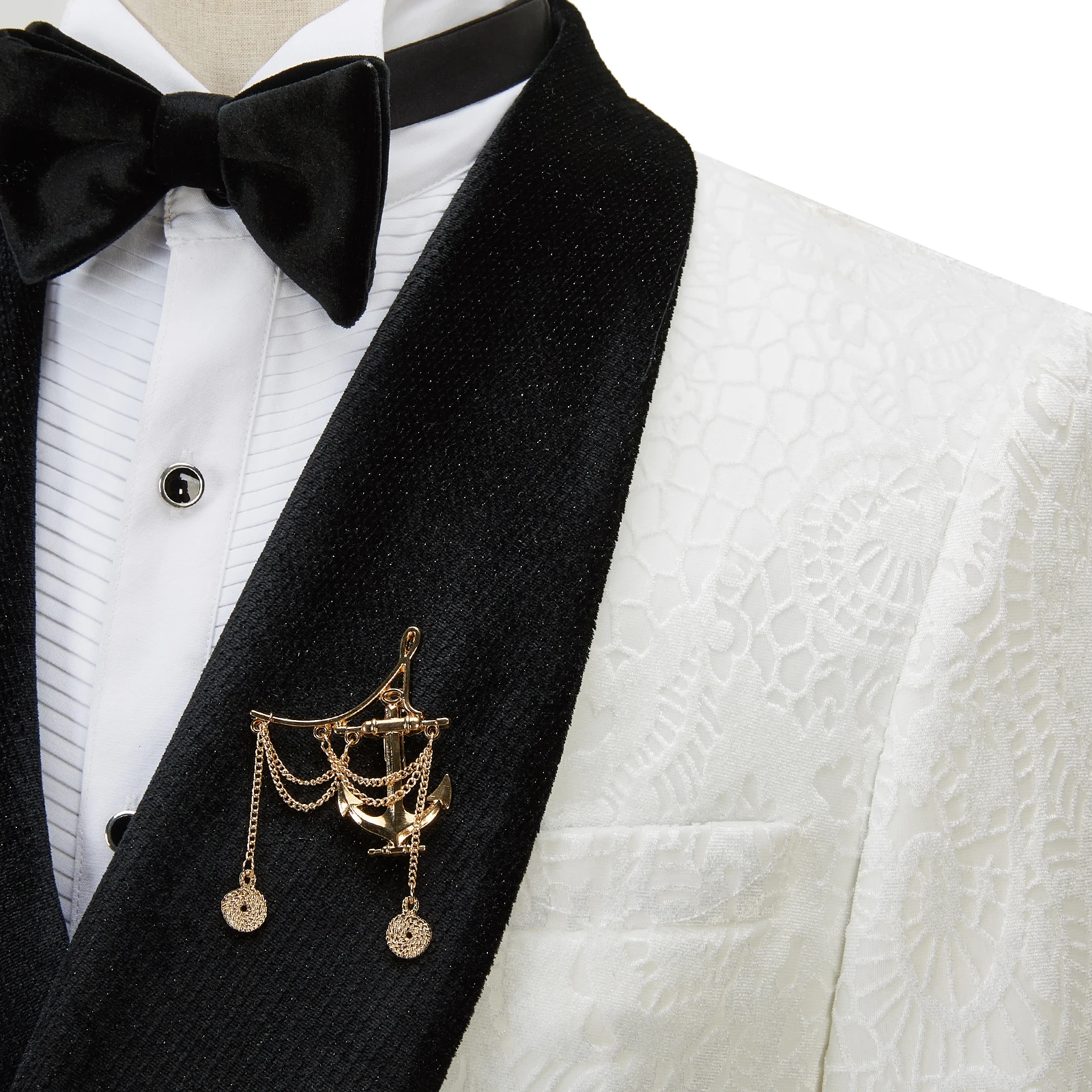 C-D-G Latest Coat Design Men Suits Tailor-Made Tuxedo 4 Pieces Blazer Velvet Lapel Wedding Party Groom Costume Homme