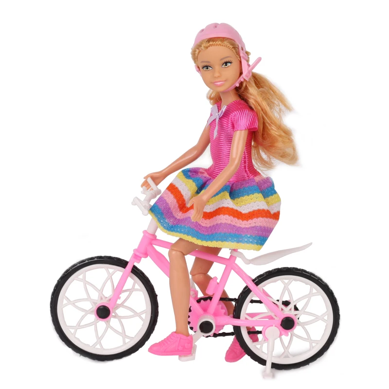 Vinyl lifelike soft baby dolls reborn girl doll wholesale custom plastic cheap small mini doll with bike
