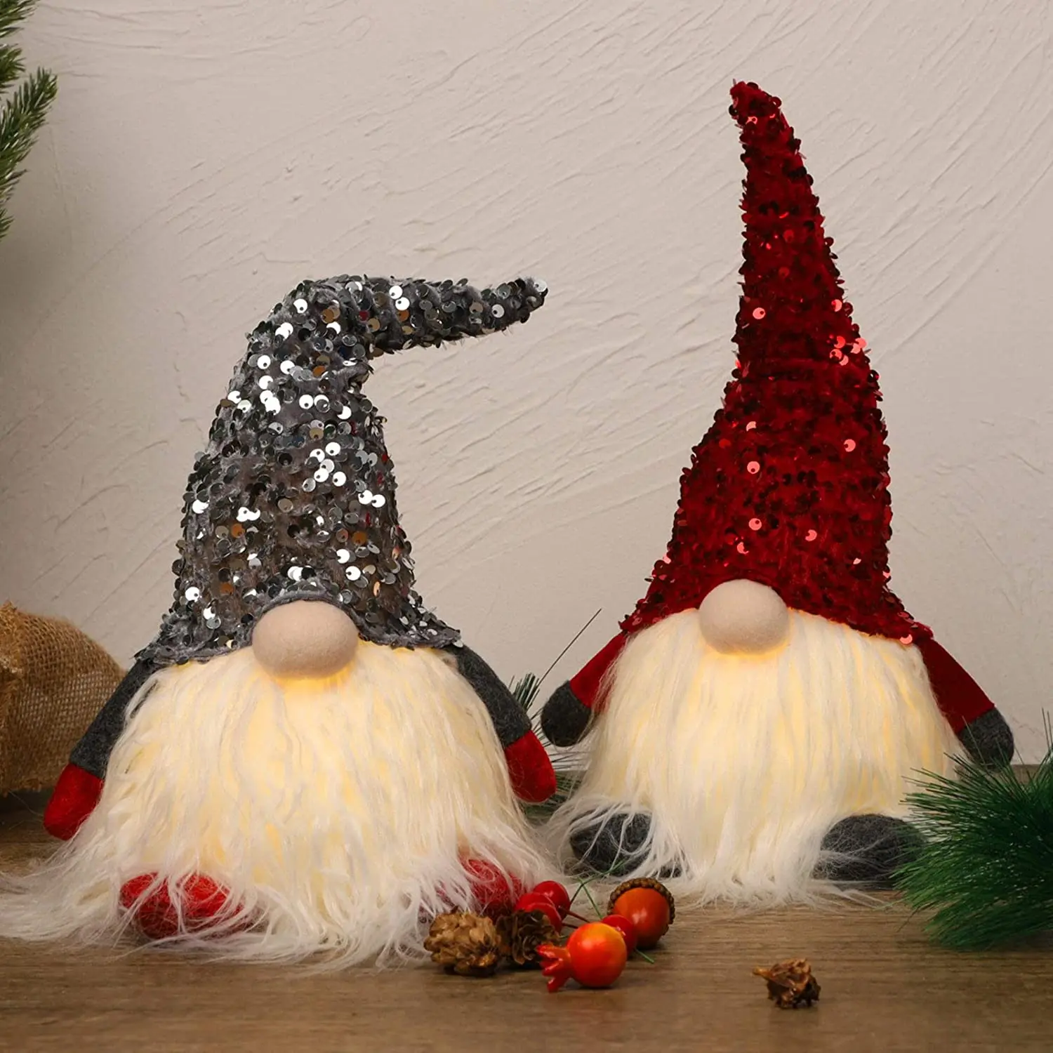 led Christmas lights decoration Elf Toy Holiday Present Tabletop