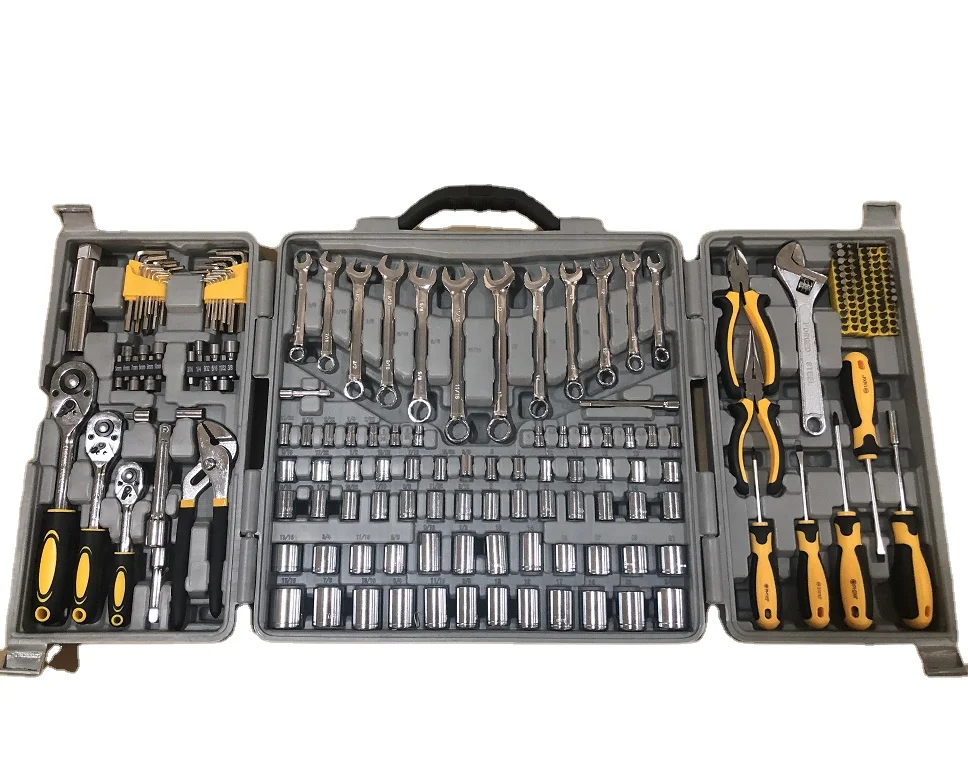 205pcs hot sale hand tool set box completed household tool kit car mechanics tools