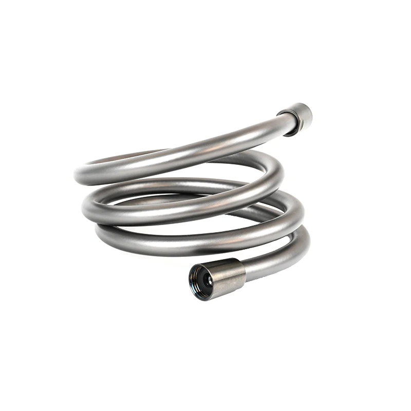 Customized Modern Bathroom Accessories 316 Flexible Gray PVC Shower Hose with Natural Gas Hose Brass & Plastic Material