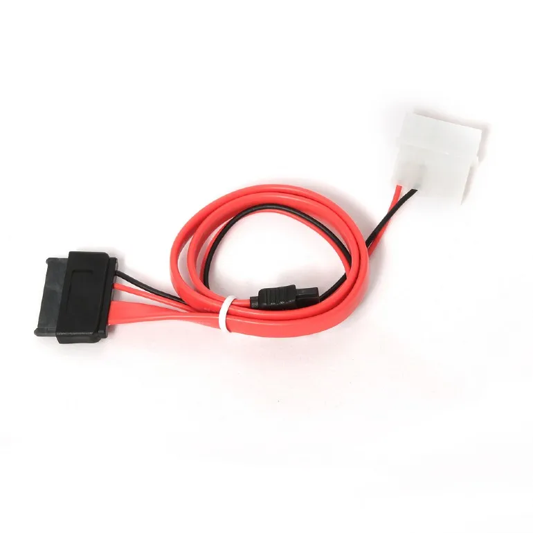 SSD SATA cable 2-pin Molex input power connector SATA 7 pin and SATA SLIMLINE 6 pin combo cable