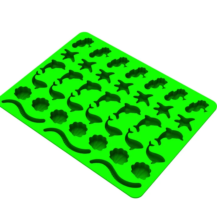 48 Cavity Dinosaur Silicone Gummy Chocolate Baking Mold Bomb Chocolate Molds Candy