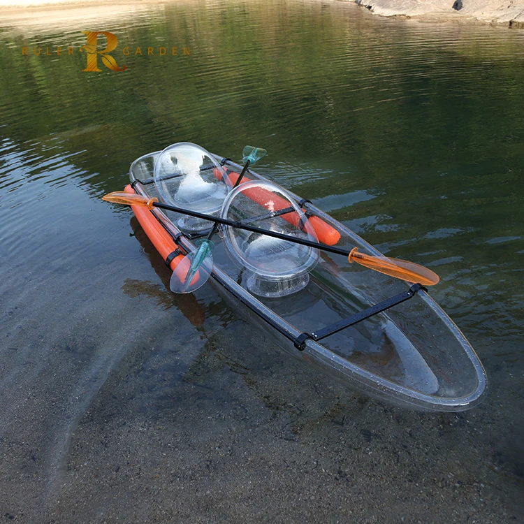 Новый дизайн оптовая продажа прозрачная рыболовная лодка из поликарбоната для каноэ портативная рыбацкая