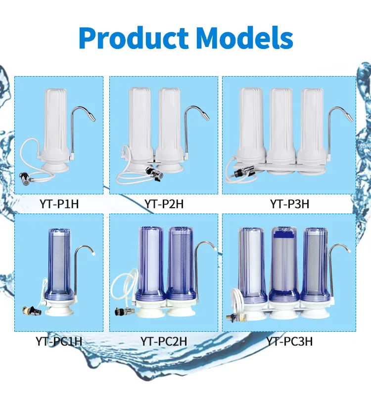 YUNDA FILTER alkaline countertop oem kitchen price water filtration filter systems for home