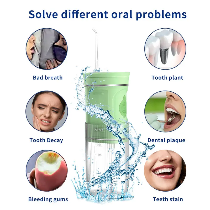 2023 New Oral Irrigator Waterproof Portable Visualization Water Dental Floss Picks Jet Eco Flossing
