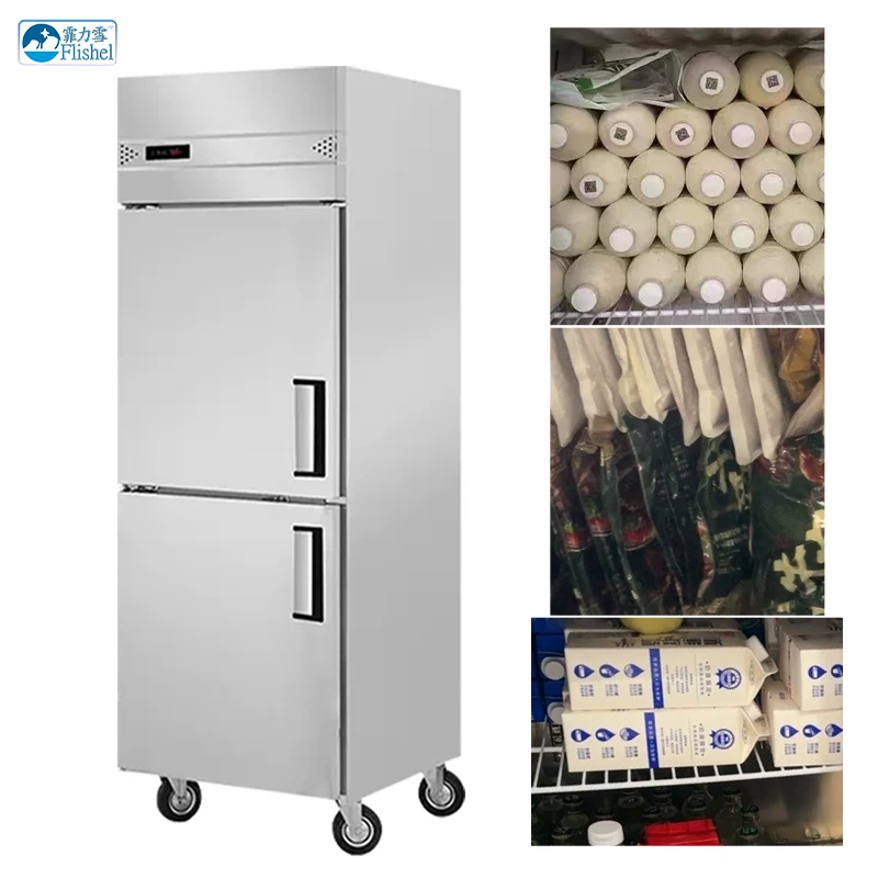 Commercial Restaurant Fridge Refrigerator Stainless Steel Large Capacity Kitchen Upright Deep Freezer