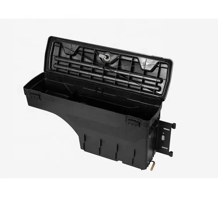 Pick Up Truck 4X4 Accessories ABS Plastic Black Tool Box Truck Bed Storage Box for Ford F150 1980-2024