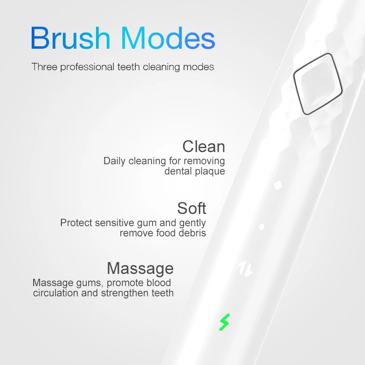 T2130 Mini Compact Electric Toothbrush Japanese Double Point Soft Bristles Rechargeable Sleek Electronic Sonic Toothbrush Slim