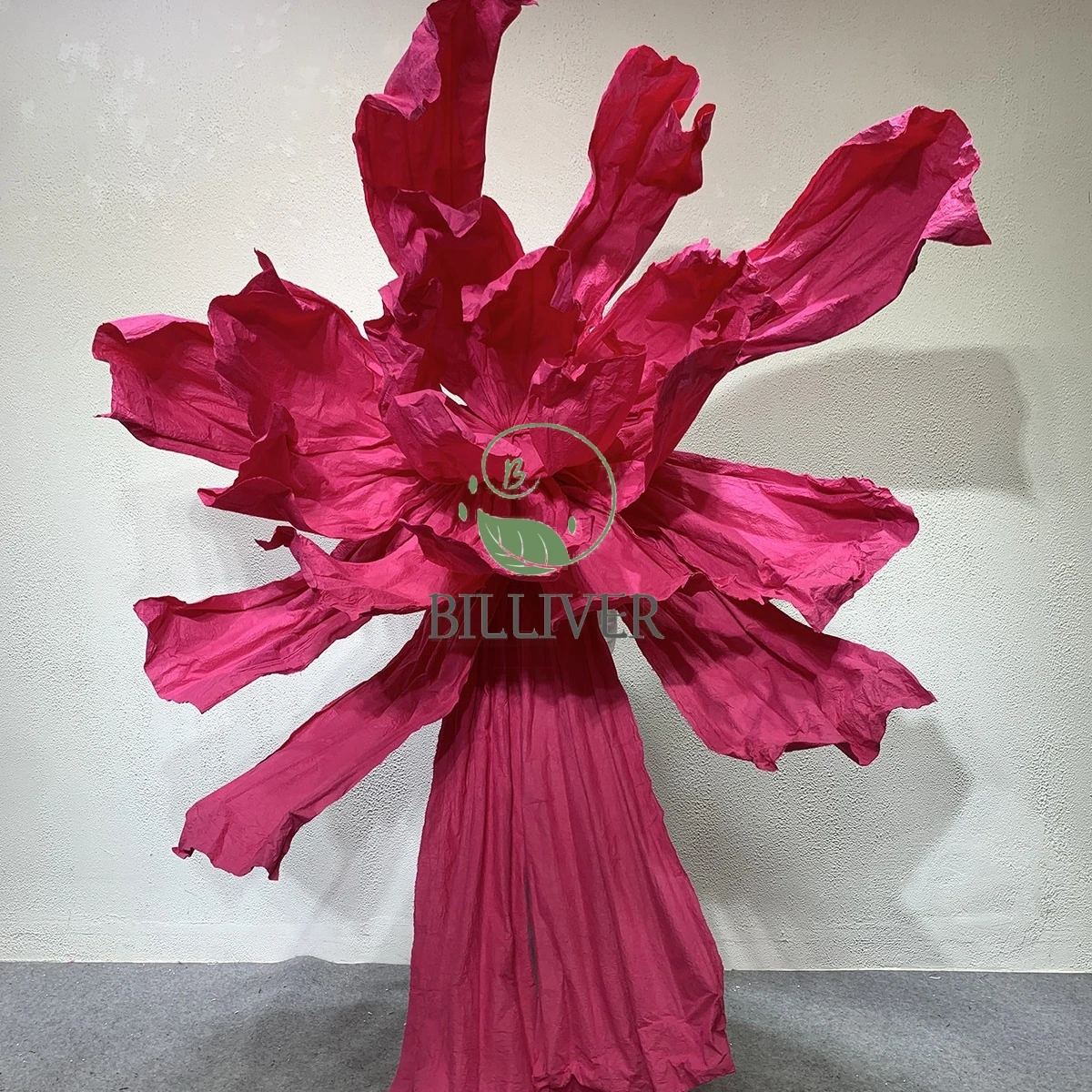 New wedding paper trailing butterfly handmade flower giant three-dimensional paper giant flowers decorative wedding event party