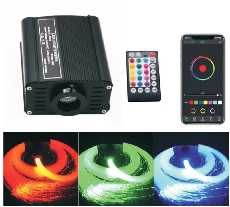 Fibre Optic Lighting Individualization Colorful Fiber Optic Night Lights With Strains And Light Engine