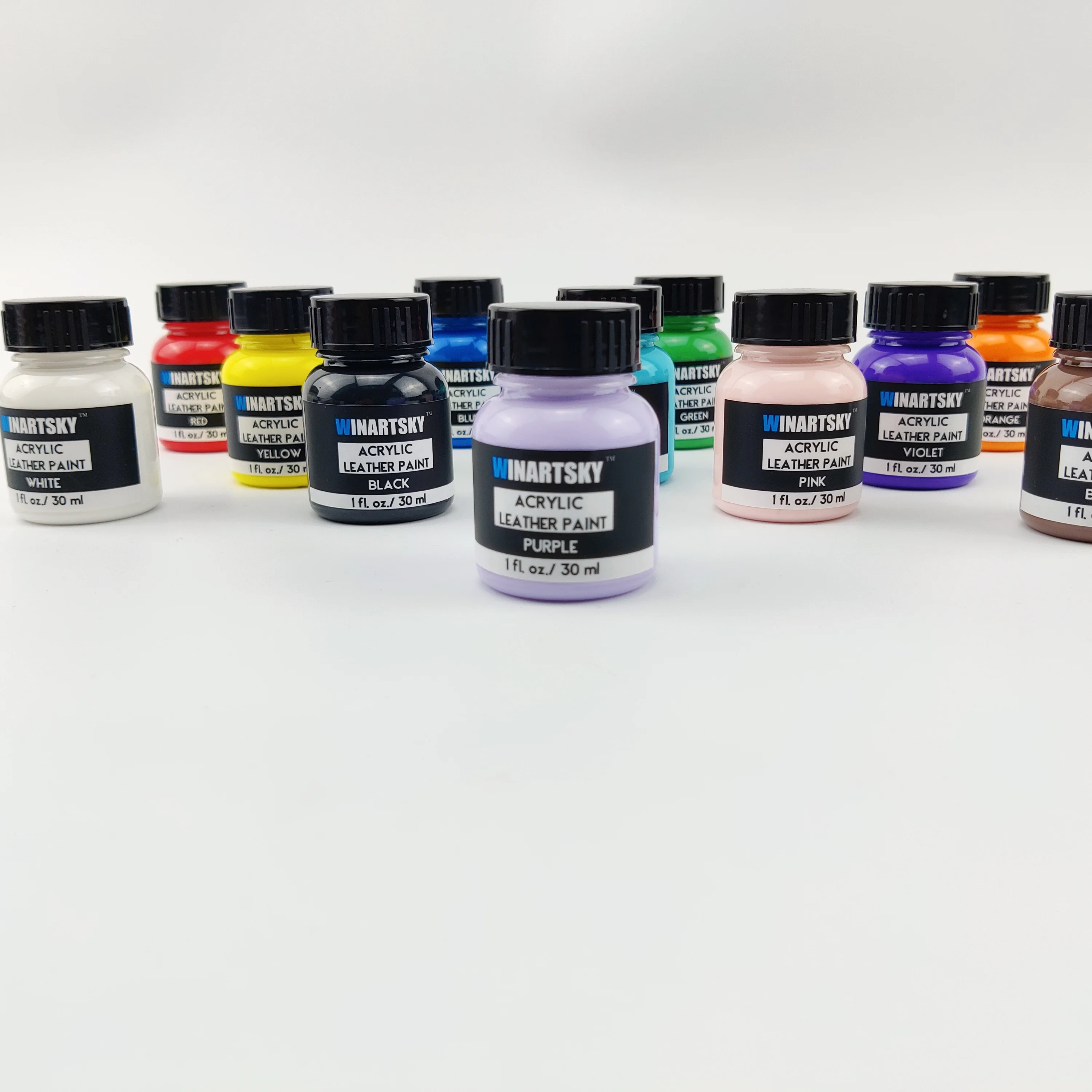 12 colors Leather Accessories Premium Shoe Paint Kit for Sneakers Bags Long-Lasting Sneaker Paint Kit