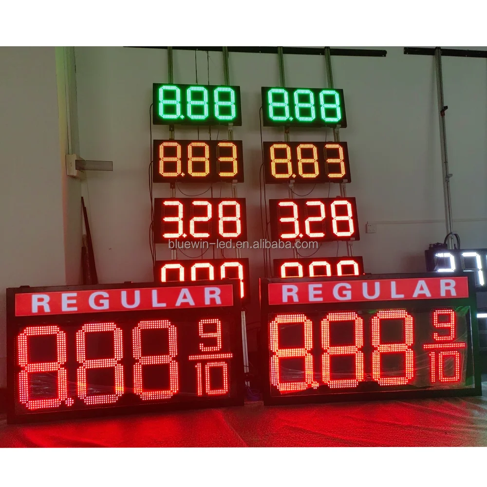 8889 США 888910 светодиодная цена на газ газовый знак с обычным дизельным двигателем