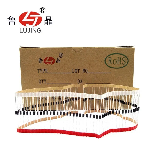 
Lujing 1N4005 5a rectifier diodes, schottky diodes 3a, 100V zener diodes with maximum forward voltage 1.0V 