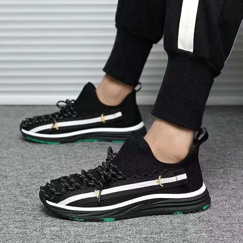 Wholesale Best Selling Men High Quality Breathable Skateboard Shoes Stock Cheap Price Fashion fly knit Skateboard Shoes