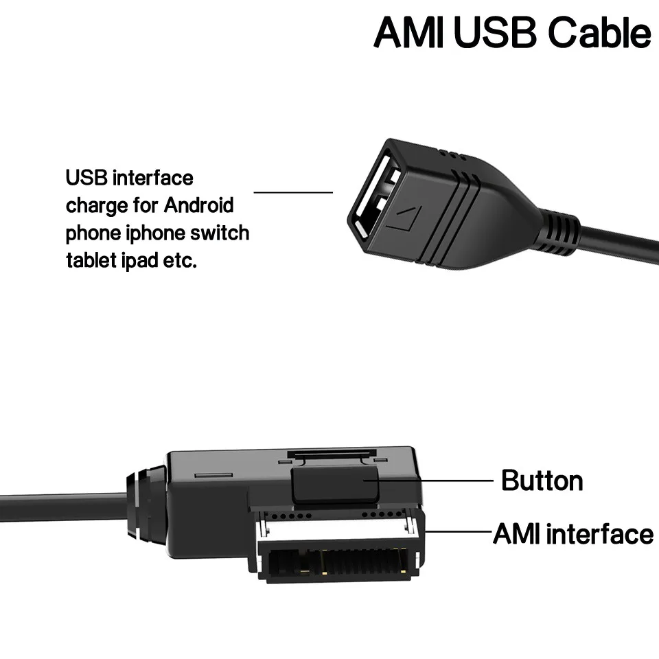  Аудио музыкальный интерфейс AMI MMI USB кабель для Audi A4 / S4 A6 S6 A8 S8 Q5