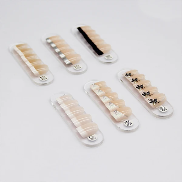 
Simple, easy and elegant style French nails full cover press on nail 