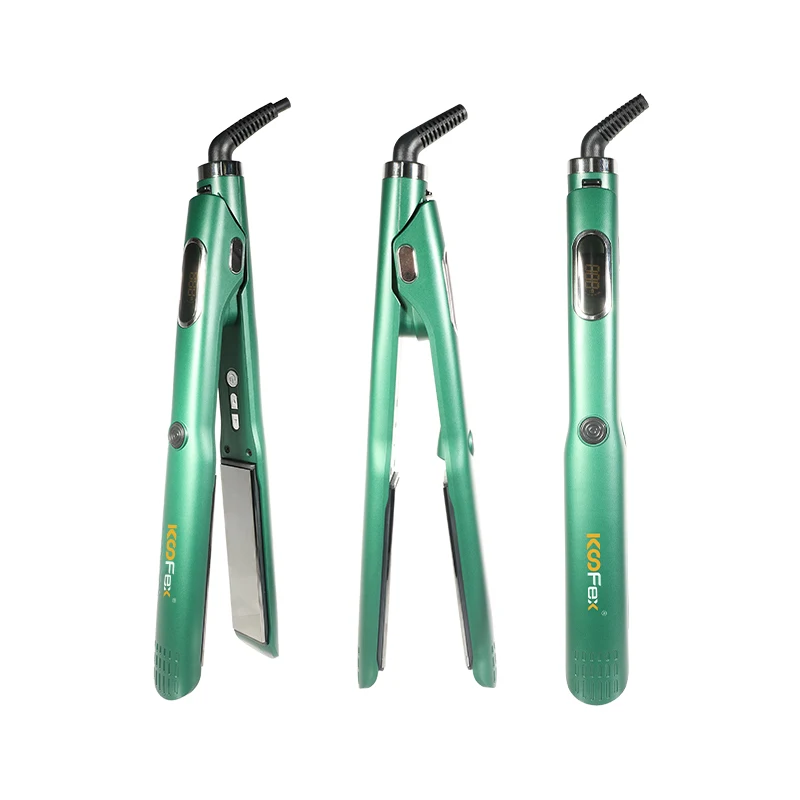 KooFex 250C High Temperature Hair Straightener 50 Million Negative lon Digital C/F Temperature Display Flat Iron