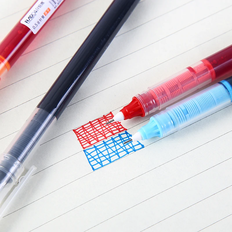 0.5mm Plastic 8 Color Roller Tip-pen Office Supplies Factory Sales Student Large Capacity Gel Pen