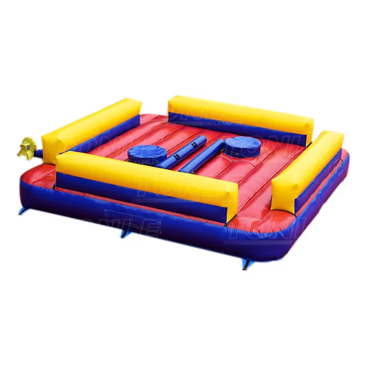 backyard pedestal gladiator jousting inflatable jousting ring arena, gladiator dueling interactive challenge game for sale