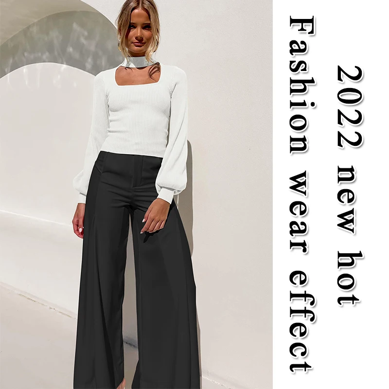 Lie Fallow Clothing Lady Sexy Hollow Out Hole Elegant Long Sleeve Shirts Knitted Blouse Casual Womens Clothing Top Quality