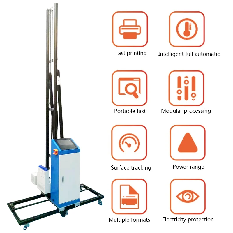 3d vertical mural uv wall inkjet printer outdoor wheel direct to wall printer machine for wall mural 3d