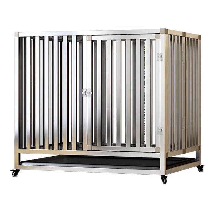 TYXD 38 inch Collapsible Heavy Duty Anxiety Stainless Steel Dog Cage