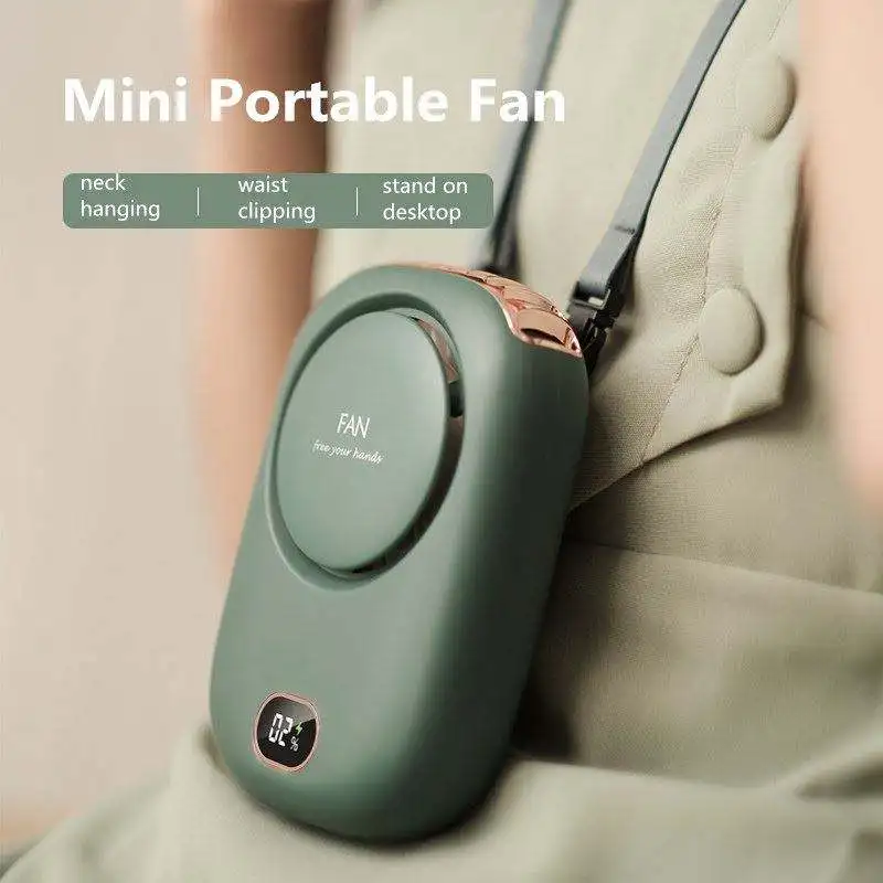 Portable Neck Fan Rechargeable, Mini Fan Handheld with Waist Clip 3 Speed Adjustable, Personal Fan for Office Outdoor Travel
