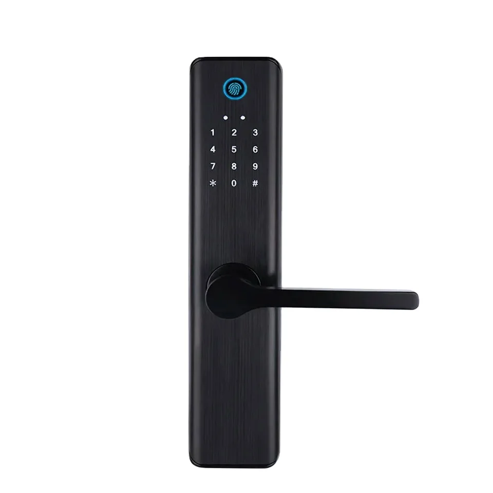 Fingerprint Locks Finger Touch Screen Electronic Handle Home Locker Apartment TTlock Smart Front Office Door Lock