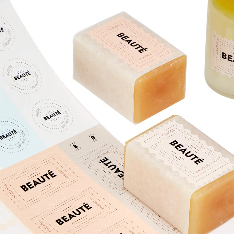 Manufacturer custom soap sticker label  vinyl logo label stickers,adhesive waterproof custom sticker label with logo printed